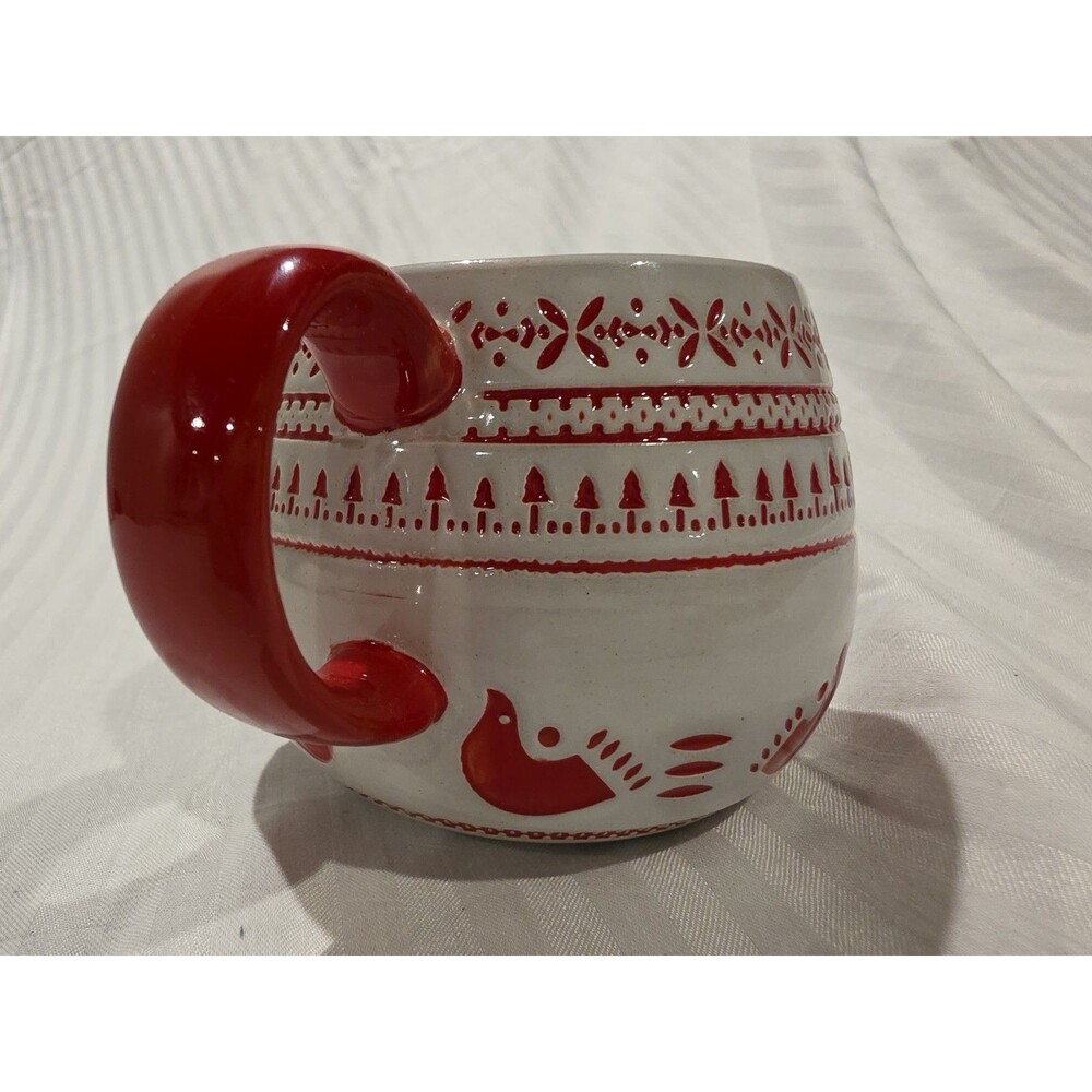 Hearth & Hand with Magnolia 14oz Nordic Christmas Fair Isle Stoneware Coffee Mug - Picture 3 of 5